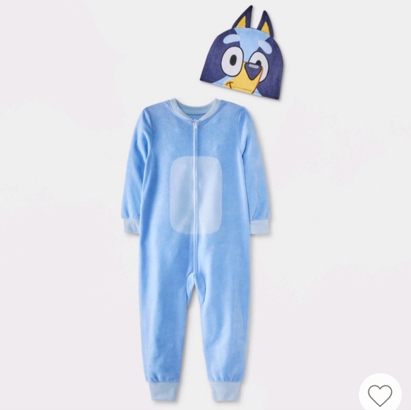 Bluey Blanket Sleeper with Cap, footless pajamas, size 12 months - Picture 2 of 15